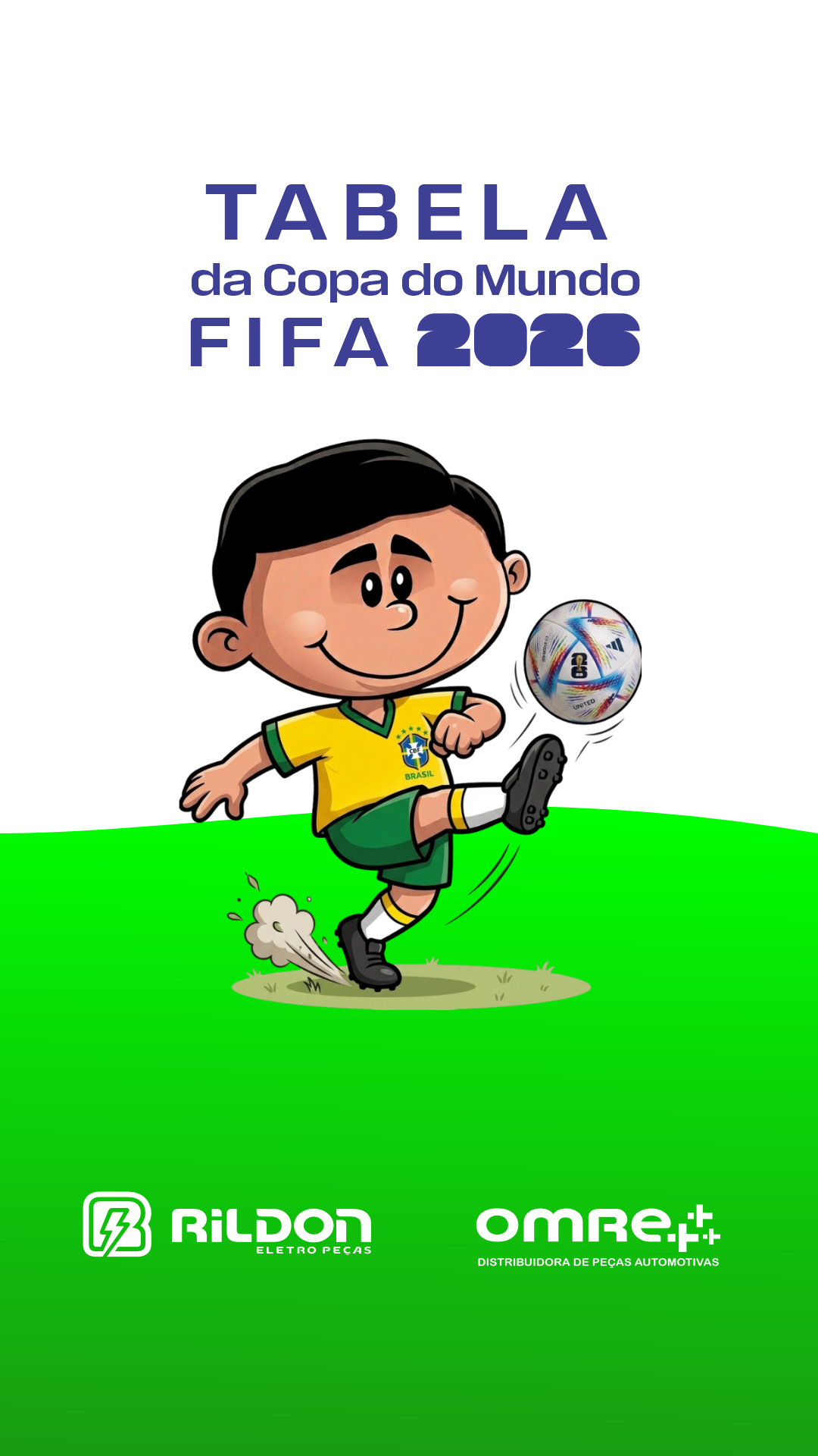 Tabela da Copa FIFA 2026